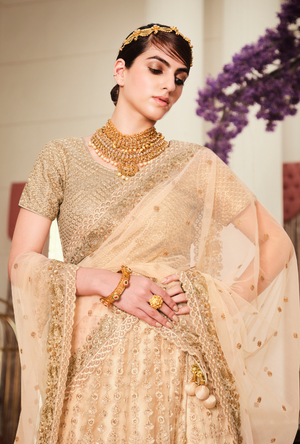 Gold Lehenga Choli set