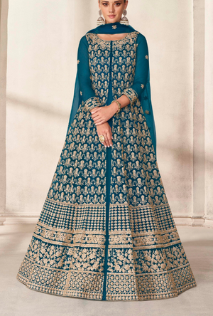 Blue Anarkali Dress