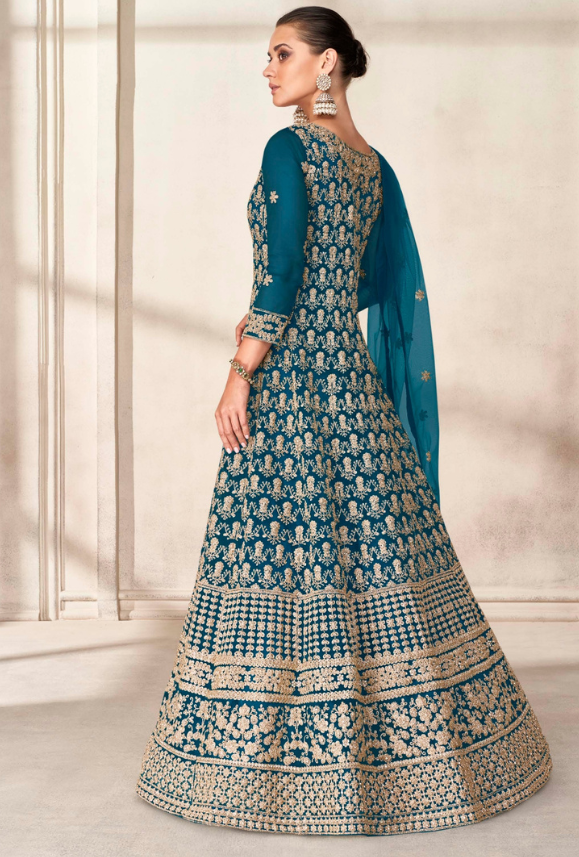 Blue Anarkali Dress