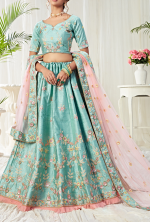 Blue Lehenga Choli