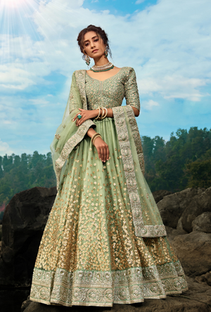 Green Lehenga Choli