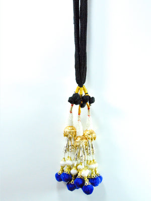 Pearl Lotan Parandi with Blue tassles - Desi Royale