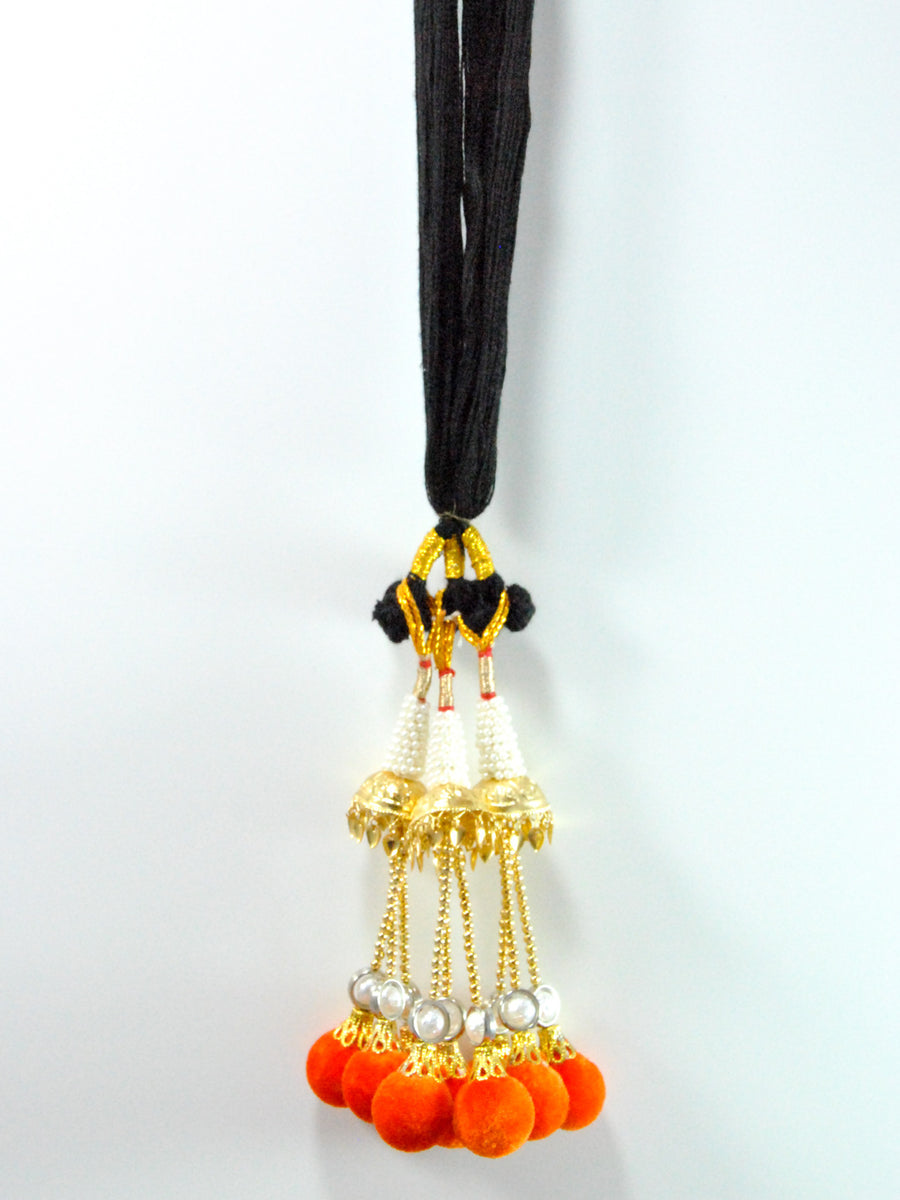 Pearl Lotan Parandi with Orange tassles - Desi Royale