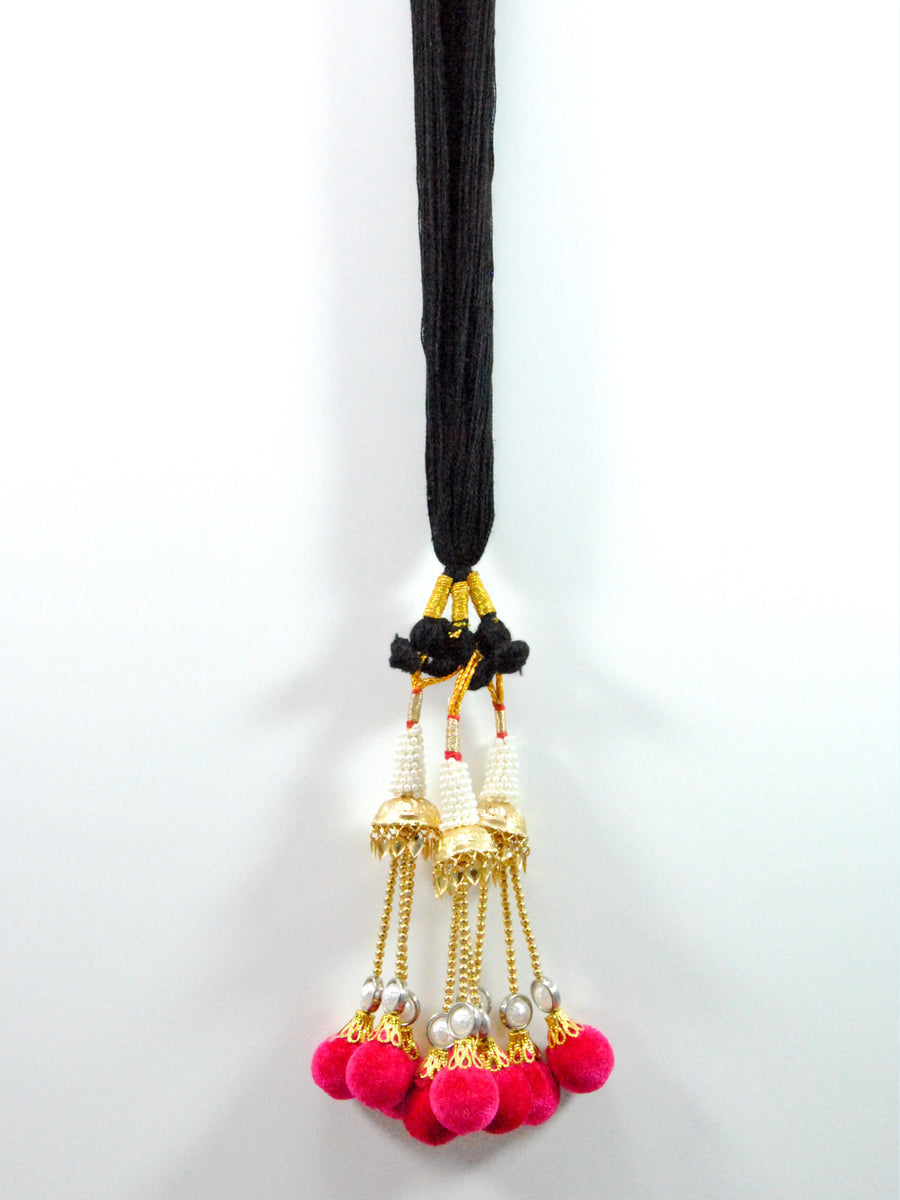 Pearl Lotan Parandi with Pink tassles - Desi Royale