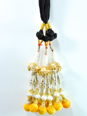 Pearl Lotan Parandi with Yellow tassles - Desi Royale