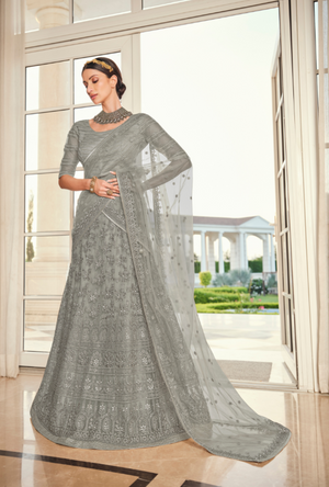 Grey Lehenga Choli set