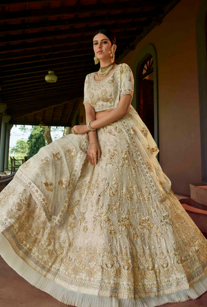 Off White Lehenga Choli