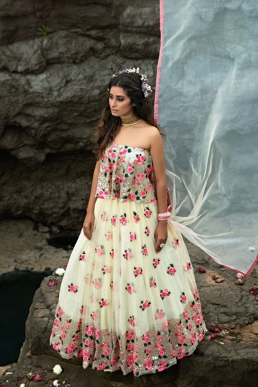 Off White Lehenga Choli