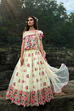 Off White Lehenga Choli