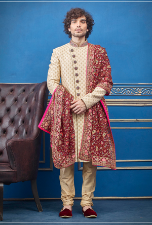 Gold Mens Sherwani