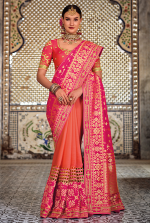 Pink Designer Saree