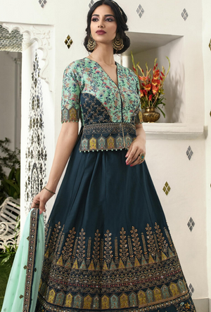 Green Lehenga Choli - Desi Royale