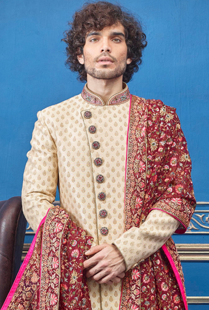 Gold Mens Sherwani