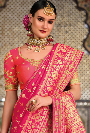 Pink Designer Saree