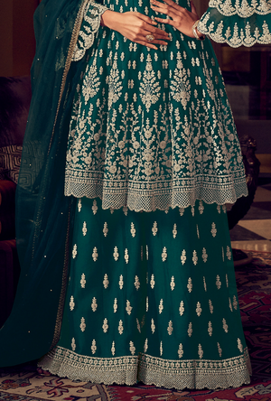 Green Sharara Suit