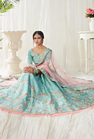 Blue Lehenga Choli