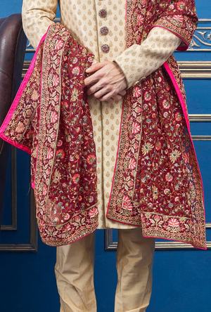 Gold Mens Sherwani