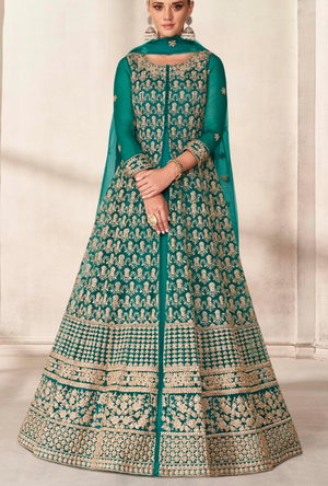 Green Anarkali Dress