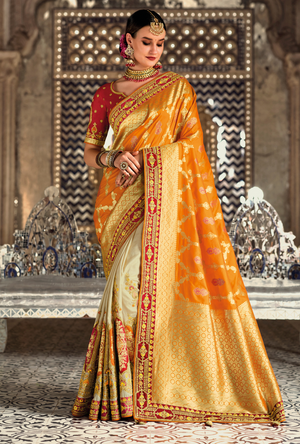 Yellow Designer Saree