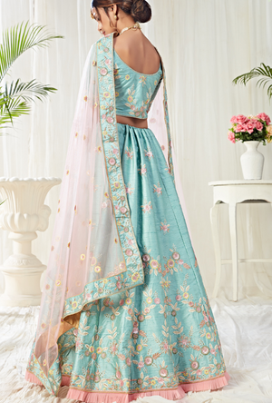 Blue Lehenga Choli