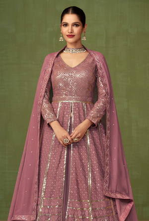 Pink Anarkali Dress