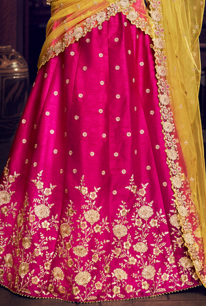 Rani Pink Lehenga Choli - Desi Royale