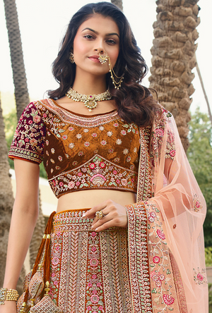 Multicolor Bridal Lehenga Choli