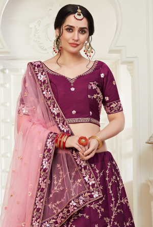 Maroon Lehenga Choli