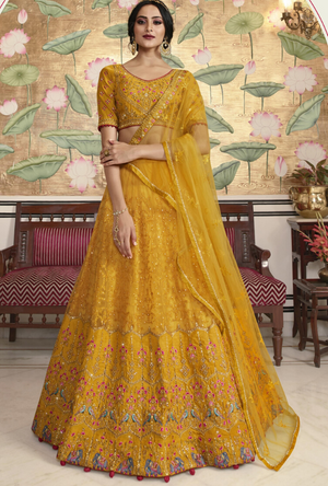 Yellow Lehenga Choli - Desi Royale