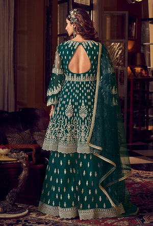 Green Sharara Suit