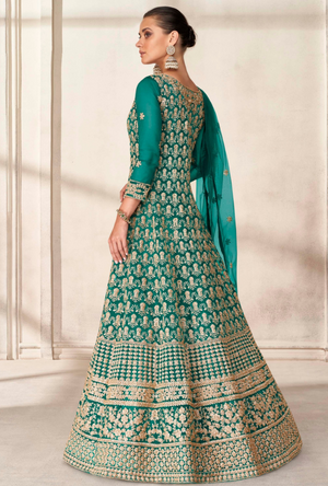 Green Anarkali Dress