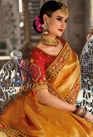 Yellow Designer Saree