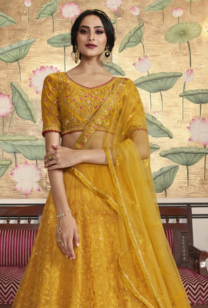 Yellow Lehenga Choli - Desi Royale