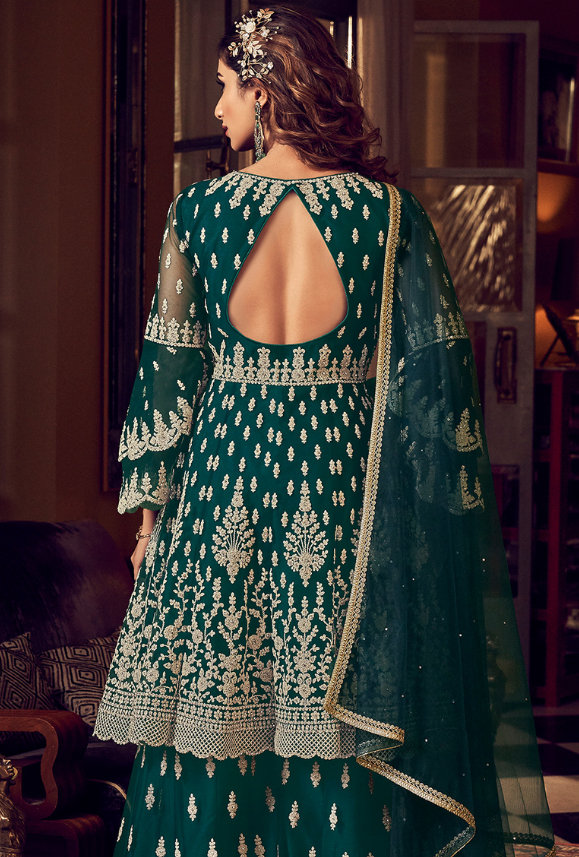Green Sharara Suit Green Sharara Suit