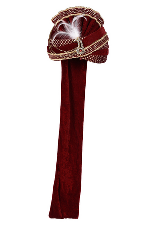 Maroon Wedding Groom Turban - Desi Royale