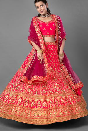 Pink Lehenga Choli