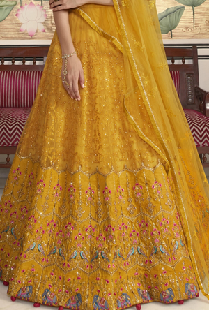 Yellow Lehenga Choli - Desi Royale