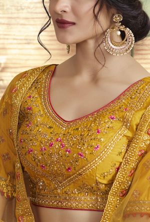 Yellow Lehenga Choli - Desi Royale