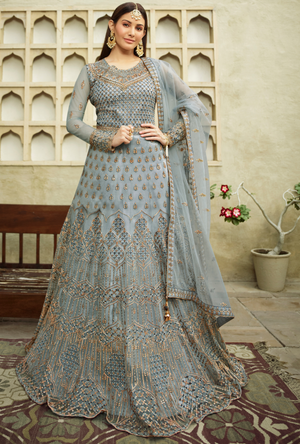 Blue Anarkali Suit