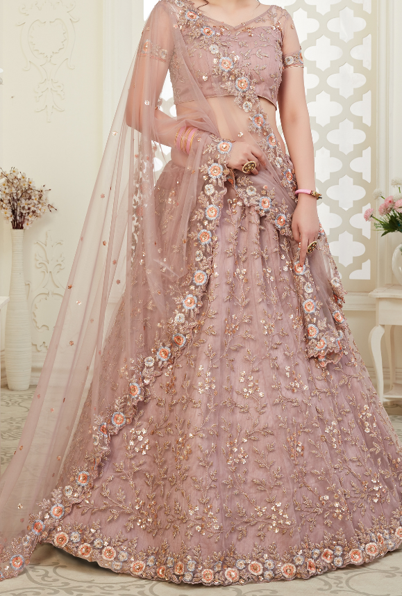 Dusty Pink Lehenga Choli