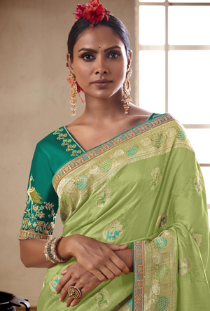 Green Saree