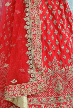 Red Bridal Lehenga Choli