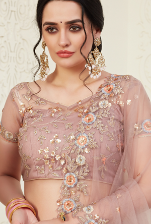 Dusty Pink Lehenga Choli