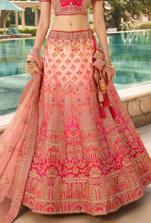 Pink Bridal Lehenga Choli