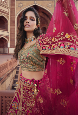 Bridal Multicolour Lehenga