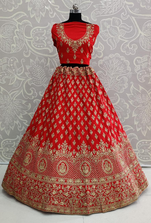 Red Bridal Lehenga Choli