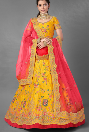 Yellow Lehenga Choli