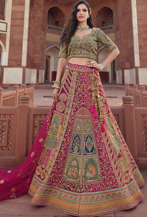 Bridal Multicolour Lehenga