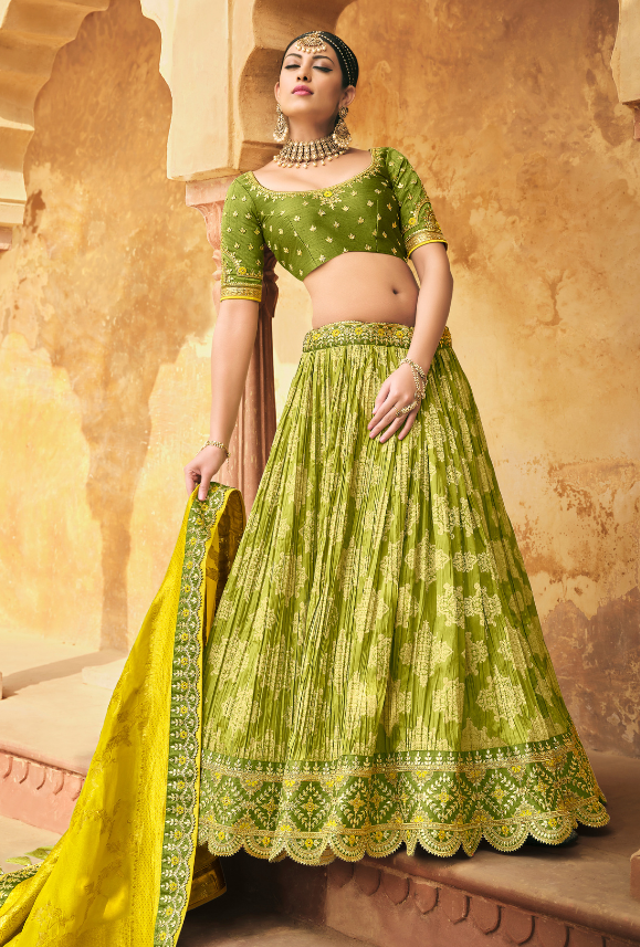 Green Lehenga Choli set