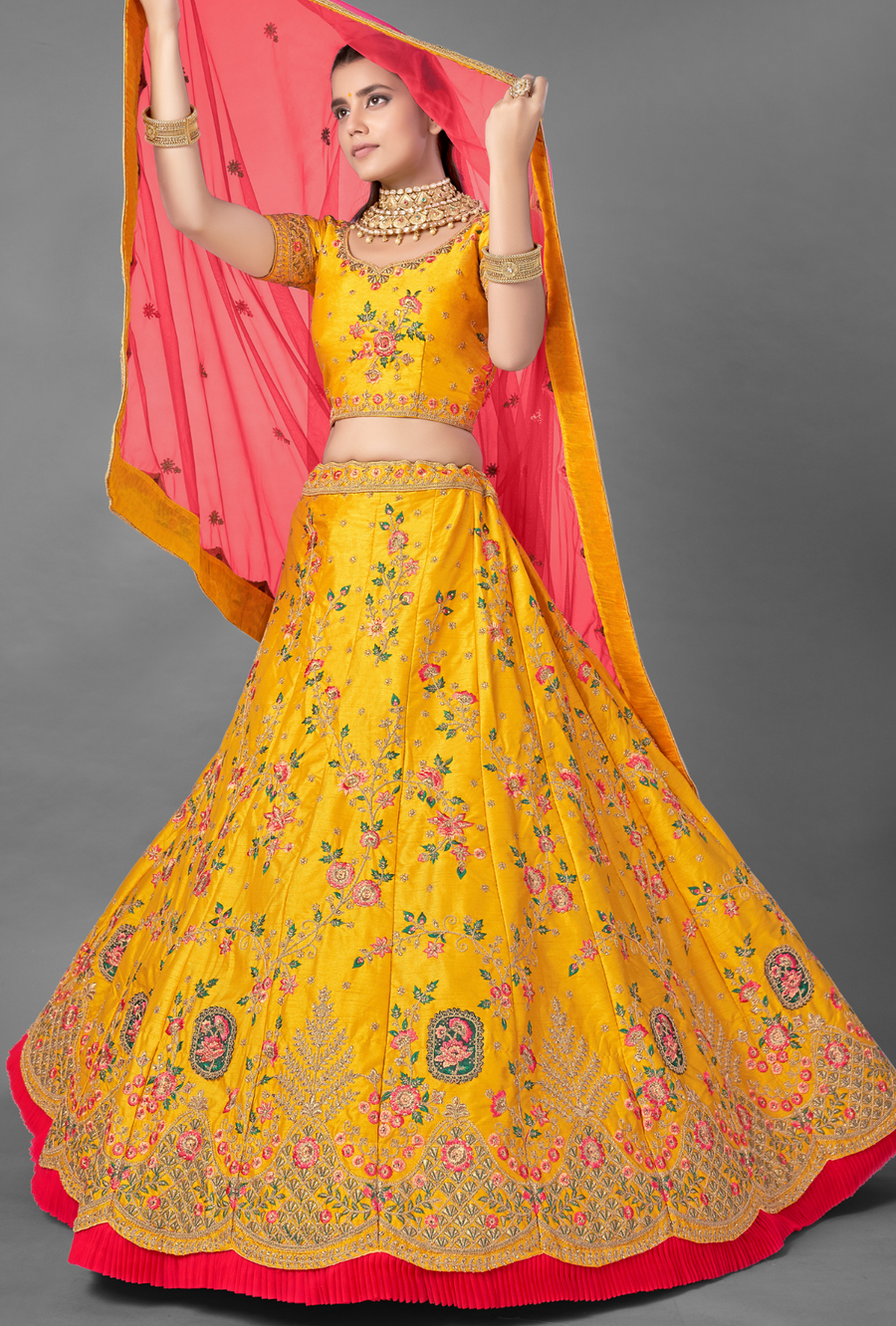 Yellow Lehenga Choli